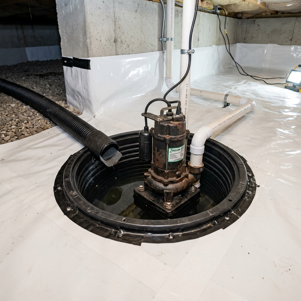 Subfloor Drainage Cast-Iron Sump Pump Basin