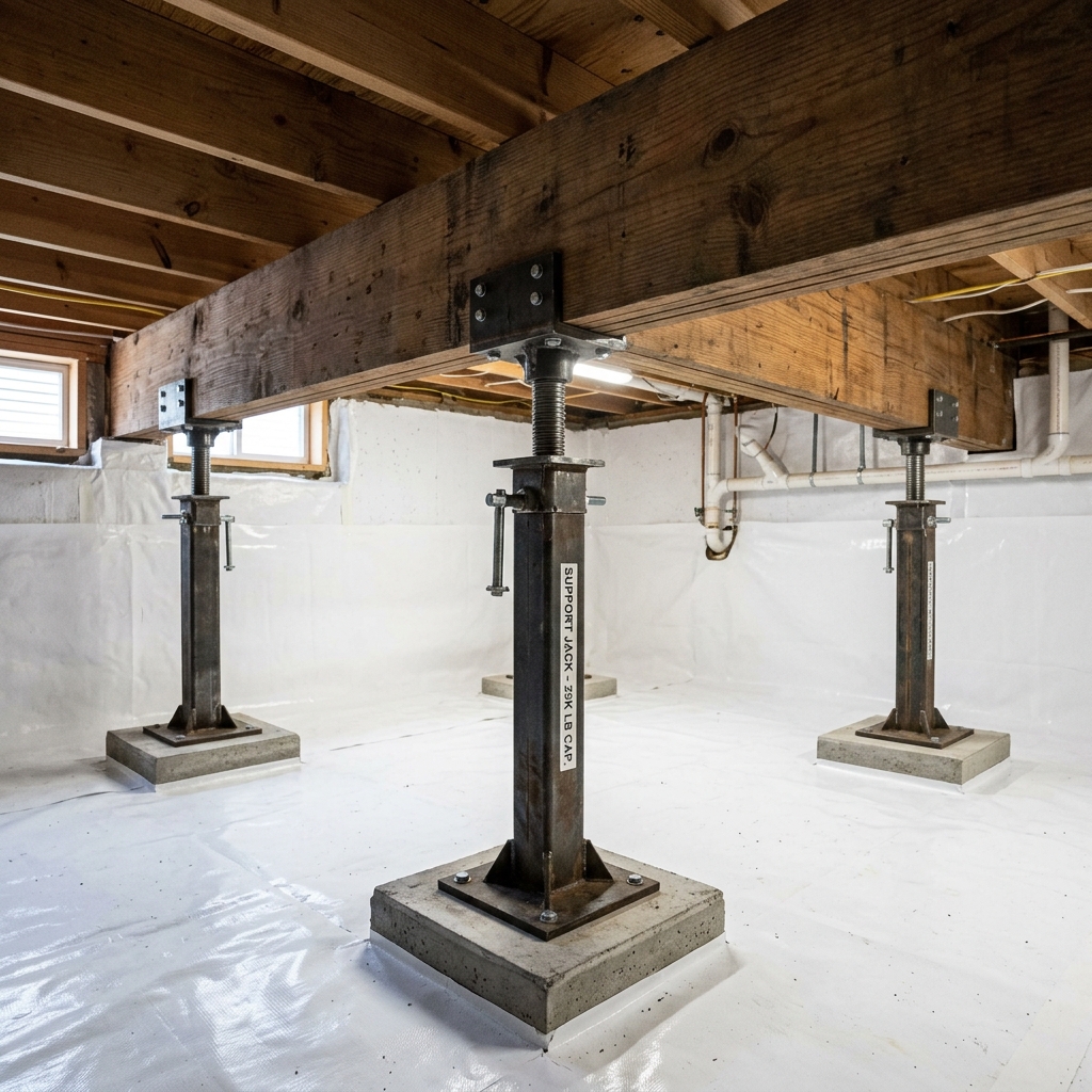 Adjustable Steel Foundation Support Jacks